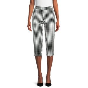 🔥NWT-Time and Tru Women's Mid Rise Woven Capri Pants